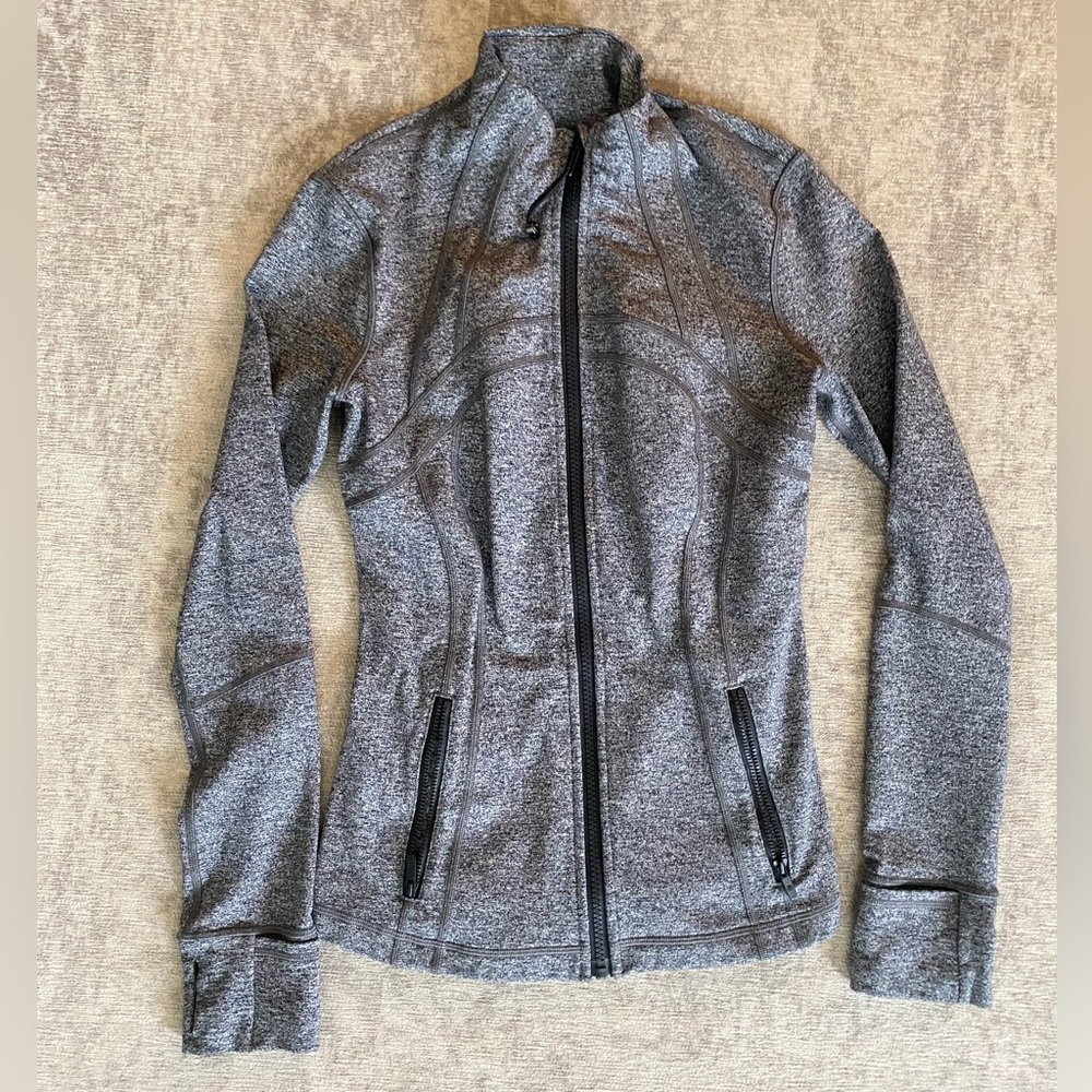 NWT Lululemon Define Jacket Luon Heathered Black size 6